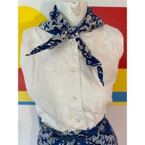 1960s bandana print 4 piece shorts set by Peck and peck sz s / m pinup playsuit